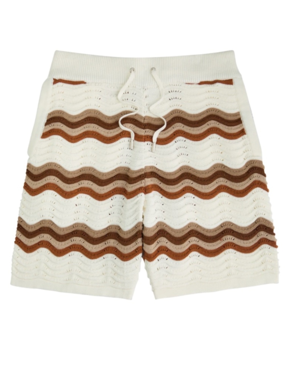 RAITH Wave Crotchet knit shorts in Large
